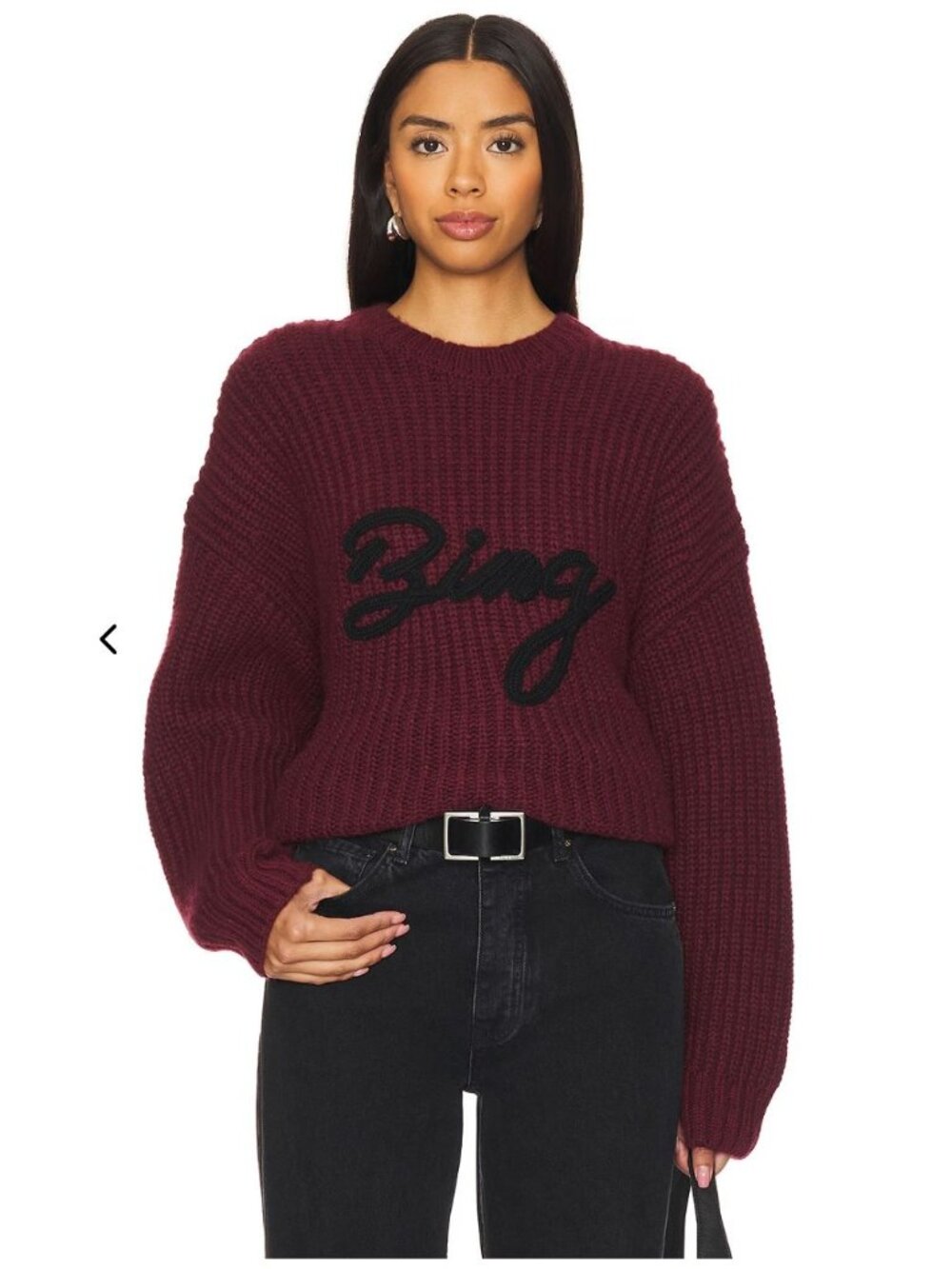 ANINE BING Sydney sweater Sydney Crew Sweater Signature NWT - Size S